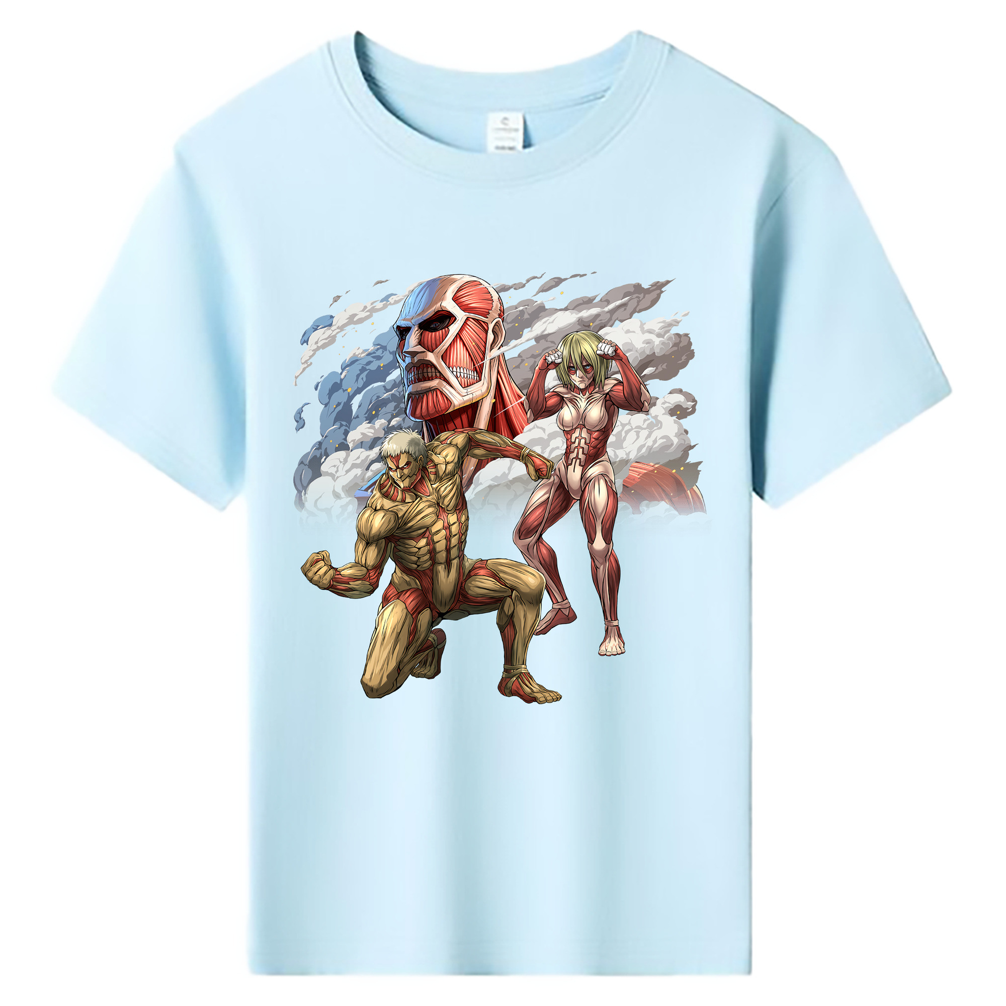 （画像用） 進撃の巨人 Attack on Titan 綿100％キッズTシャツ（フロントプリント）